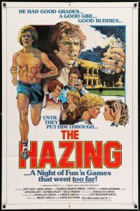 5r458 HAZING 1sh '77 college horror comedy, a night of fun and games that went too far!