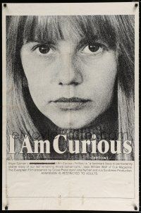 5r496 I AM CURIOUS YELLOW 1sh '69 classic landmark early sex movie, complete & uncut!