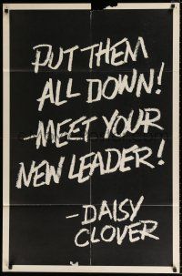 5r519 INSIDE DAISY CLOVER style A teaser 1sh '66 Natalie Wood, meet your new leader!