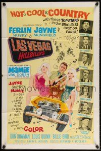 5r588 LAS VEGAS HILLBILLYS 1sh '66 Ferlin Husky with sexy Jayne Mansfield & Mamie Van Doren!