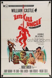 5r606 LET'S KILL UNCLE 1sh '66 William Castle, are they bad seeds or two frightened innocents!