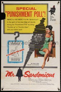 5r702 MR. SARDONICUS 1sh '61 William Castle, the only picture with the punishment poll!