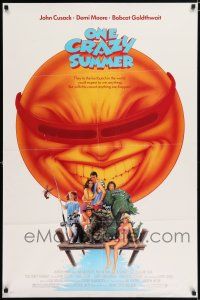 5r734 ONE CRAZY SUMMER 1sh '86 John Cusack, Demi Moore, Curtis Armstrong, Bobcat Goldthwait