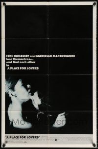 5r767 PLACE FOR LOVERS style A revised 1sh '69 Amanti, Vittorio De Sica, Faye Dunaway, Mastroianni