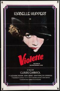 5r960 VIOLETTE 1sh '79 Claude Chabrol's Violette Noziere, cool art by Rosefelt!