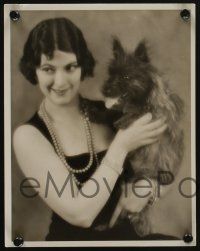 5s970 PRISCILLA DEAN 2 8x10 stills '20s close up and full-length portraits of the star, 1 with dog!