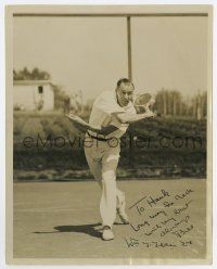 5t366 BILL TILDEN signed 7.75x9.5 still '20s the greatest tennis player of all time, Big Bill!
