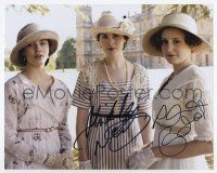 5t559 DOWNTON ABBEY signed color 8x10 REPRO still '10 by BOTH Laura Carmichael AND Michelle Dockery!