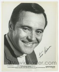 5t401 JACK LEMMON signed 8x10.25 still '69 great head & shoulders portrait from The April Fools!