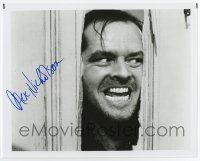 5t596 JACK NICHOLSON signed 8x10 REPRO still '90s classic Here's Johnny close up from The Shining!