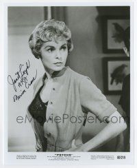 5t608 JANET LEIGH signed 8x10 REPRO still '80s sexy close up with her shirt open from Psycho!