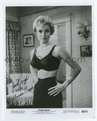 5t607 JANET LEIGH signed 8x10 REPRO still '80s sexy close up wearing only bra & slip from Psycho!