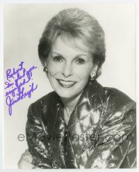 5t606 JANET LEIGH signed 8x10 REPRO still '80s great smiling portrait wearing cool jacket!