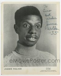 5t409 JIMMIE WALKER signed 8x10 publicity still '80s great head & shoulders close up, Dynomite!
