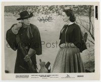 5t415 JOSEPH COTTEN signed 8x10 still '50 great close up with Linda Darnell in Two Flags West!