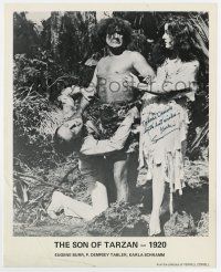5t418 KARLA SCHRAMM signed 8x10 publicity still '70s as Jane from 1920's The Son of Tarzan!