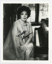5t632 KATHRYN GRAYSON signed 8x10 REPRO still '80s great seated close up by piano!