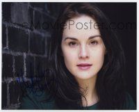 5t672 MICHELLE DOCKERY signed color 8x10 REPRO still '00s great c/u of the Downton Abbey star!