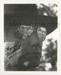 5t680 MORGAN WOODWARD signed 8x10 REPRO still '67 best c/u as man with no eyes in Cool Hand Luke!