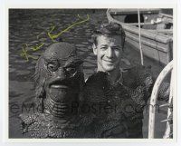 5t709 RICOU BROWNING signed 8x10 REPRO still '00s in his Creature from the Black Lagoon costume!