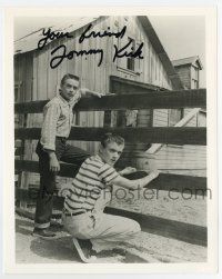 5t752 TOMMY KIRK signed 8x10 REPRO still '80s with Tim Considine in The Hardy Boys!