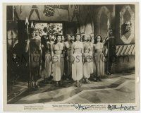 5t471 VANESSA BROWN signed 8x10 still '50 with other sexy girls & guards in Tarzan & the Slave Girl!