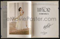 5t210 ELIZABETH TAYLOR signed hardcover book '82 The Screen Greats, her illustrated biography!