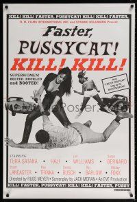 5t140 FASTER, PUSSYCAT! KILL! KILL! signed 1sh R95 by director Russ Meyer, sexploitation classic!