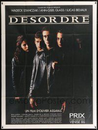 5t094 DISORDER signed French 1p '86 by director Olivier Assayas, great image of top cast!
