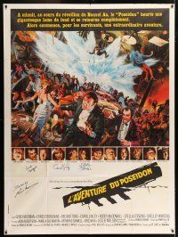 5t100 POSEIDON ADVENTURE signed French 1p '73 by Ernest Borgnine, Stella Stevens, Lynley AND Neame!