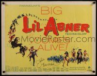 5t128 LI'L ABNER signed style B 1/2sh '59 by Julie Newmar as Stupefyin Jones, from Al Capp's comic!