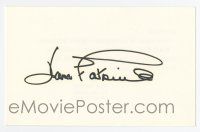 5t327 JOAN FONTAINE signed 4x6 card '80s she signed the card, but insisted on $1.50 for a photo!