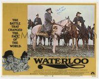 5t086 WATERLOO signed LC #3 '70 by Rod Steiger, who's close up as Napoleon Bonaparte on horse!