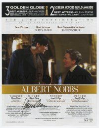 5t261 GLENN CLOSE signed magazine ad '11 great image with Janet McTeer in Albert Nobbs!