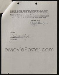 5t005 EDGAR BERGEN signed 9x11 letter May 11, 1948 hiring a photographer/manager for Sweden trip!