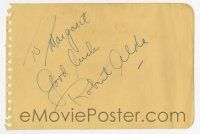 5t305 ROBERT ALDA signed 4x6 album page '70s can be framed & displayed with a repro still!
