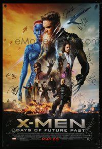 5t170 X-MEN: DAYS OF FUTURE PAST signed DS advance D 1sh '14 by THIRTEEN top cast members!