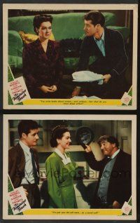 5w944 FEMININE TOUCH 2 LCs '41 great images of Rosalind Russell & Don Ameche & Forrester Harvey!