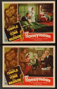 5w952 HONEYMOON 2 LCs '47 newlyweds Shirley Temple & Guy Madison in Mexico!
