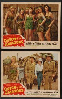 5w975 QUEEN OF THE AMAZONS 2 LCs '47 Amira Moustafa & her sexy leopard-suited companions!
