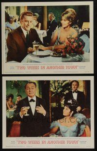 5w993 TWO WEEKS IN ANOTHER TOWN 2 LCs '62 Kirk Douglas & sexy Cyd Charisse, Edward G. Robinson!