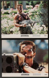 5w113 COMMANDO 8 color 11x14 stills '85 Arnold Schwarzenegger, Alyssa Milano, Rae Dawn Chong
