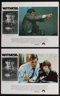 5w648 WITNESS 6 English LCs '85 cop Harrison Ford in Amish country, directed by Peter Weir!
