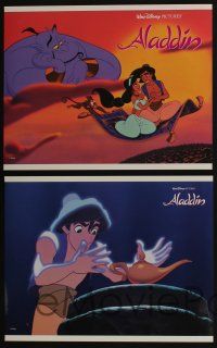5w035 ALADDIN 8 LCs '92 classic Disney Arabian cartoon, great images of Prince Ali & Jasmine!
