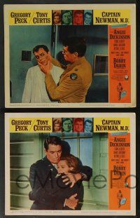 5w451 CAPTAIN NEWMAN, M.D. 7 LCs '64 Gregory Peck, Tony Curtis, Angie Dickinson, Bobby Darin