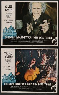 5w107 CHILDREN SHOULDN'T PLAY WITH DEAD THINGS 8 LCs '72 Benjamin Clark cult classic, zombies!