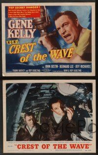 5w117 CREST OF THE WAVE 8 LCs '54 cool images of Gene Kelly in top secret submarine!