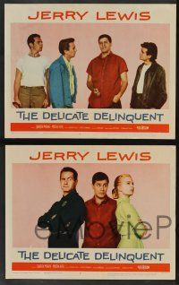 5w128 DELICATE DELINQUENT 8 LCs '57 wacky teen Jerry Lewis, Darren McGavin, Martha Hyer