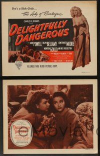 5w129 DELIGHTFULLY DANGEROUS 8 LCs R50 great images of Constance Moore, Jane Powell, Ralph Bellamy!