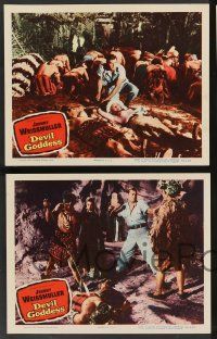 5w786 DEVIL GODDESS 4 LCs '55 Johnny Weissmuller is NOT Jungle Jim, cool jungle images!